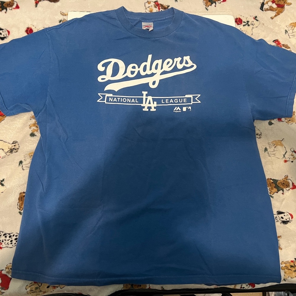 Tennessee River LA Dodgers World Series 2017 T Shirt Blue Mens Size 2XL GUC